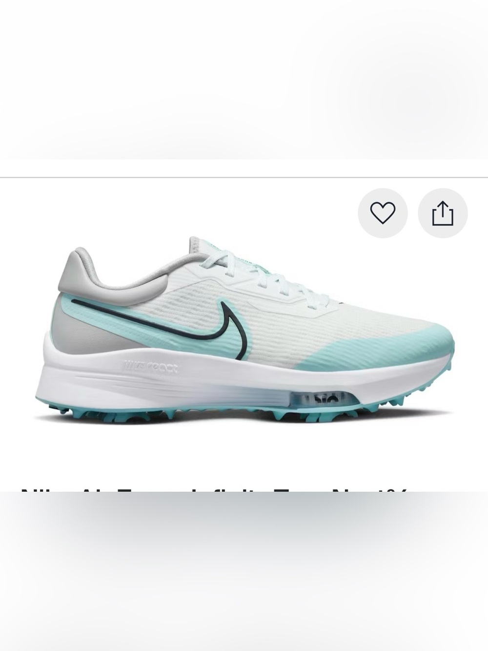Nike Mens Air Zoom Infinity Tour Next Golf Shoes